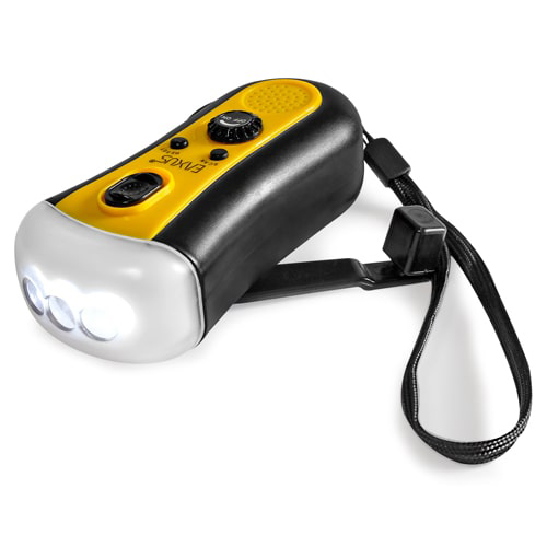 Eaxus Dynamo Taschenlampe mit Handkurbel und FM-Radio