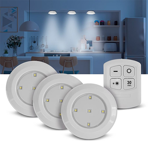 ESW-349_03 Tri-Lux: Touch-Leuchten 3er-Set + Fernbedienung