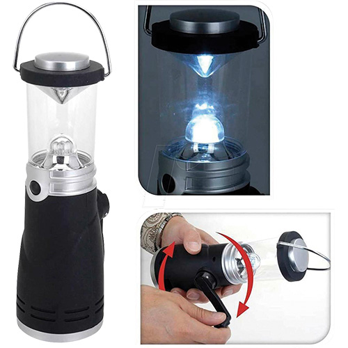 ESW-355_04 Eaxux Dynamo Camping Lampe mit Kurbel